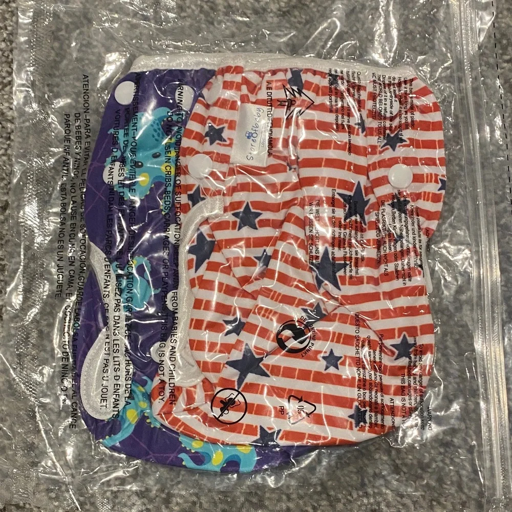 💖3/$15💖 2-pack reusable Diaper Covers NWT